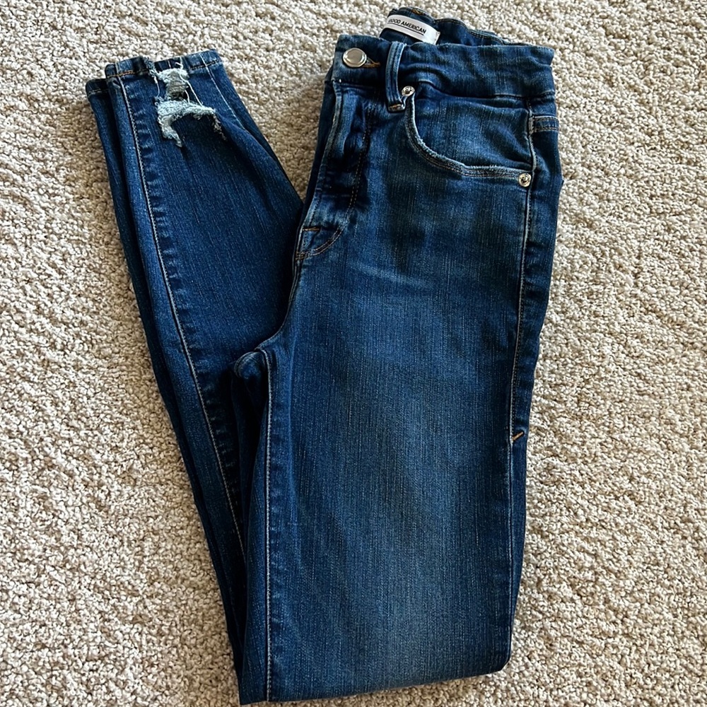 Good American Jeans - Skinny Distressed - Good Waist